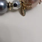 Thumbnail for Bracelet LBVYR perlé – tons nacrés et argentés