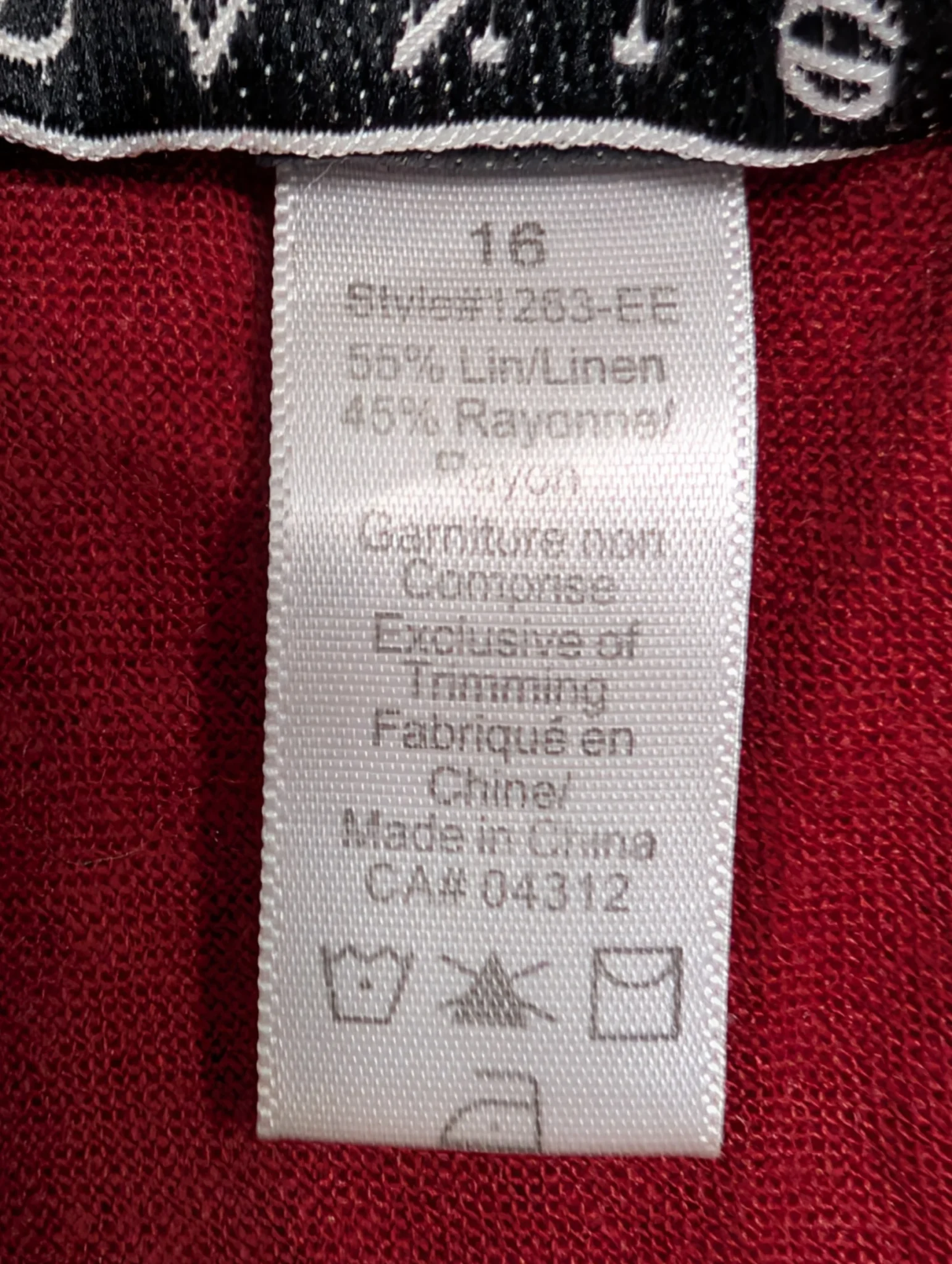 Image for Jupe rouge Daniel Laurent