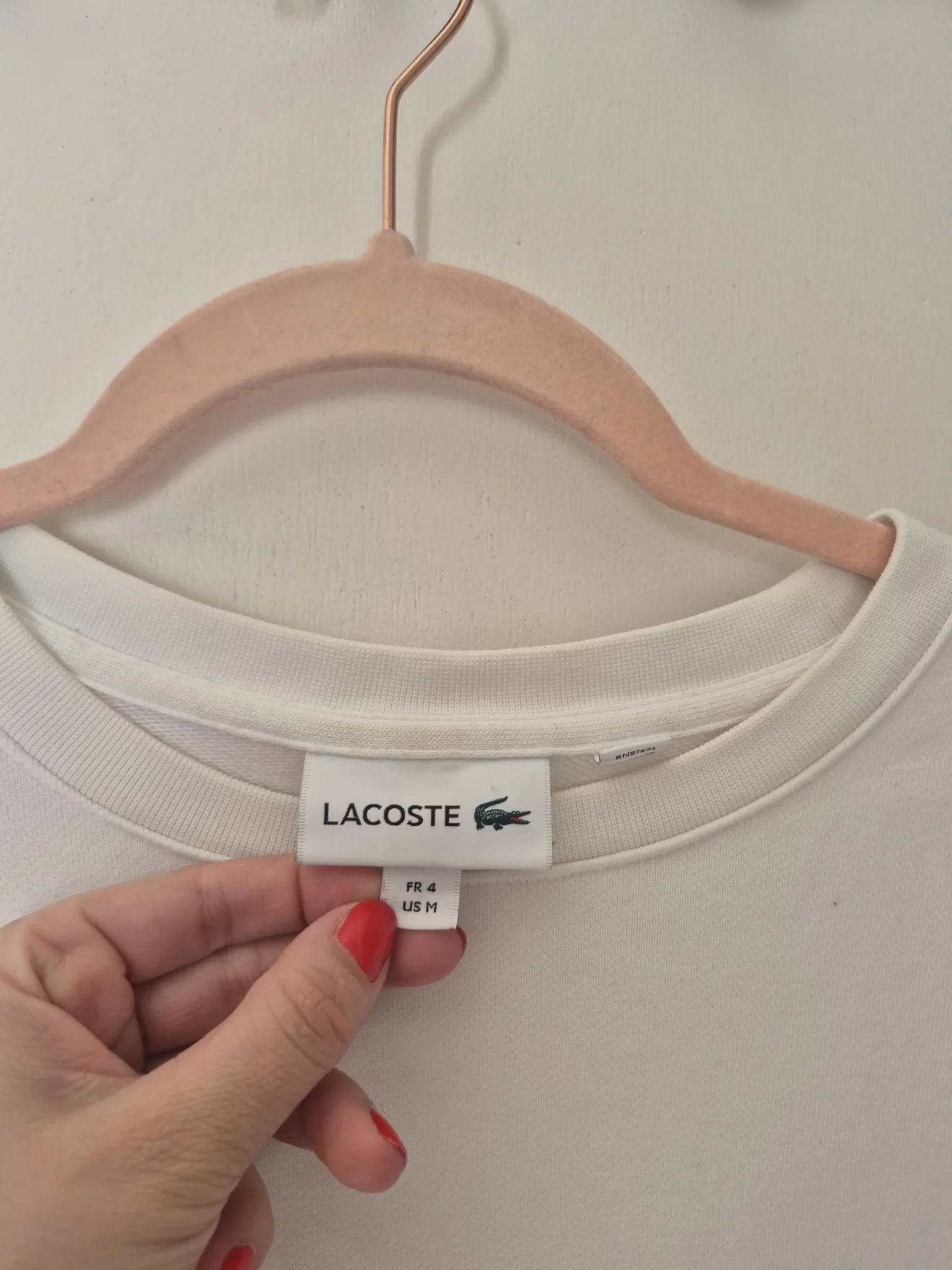 Image for Chandail Lacoste blanc Medium