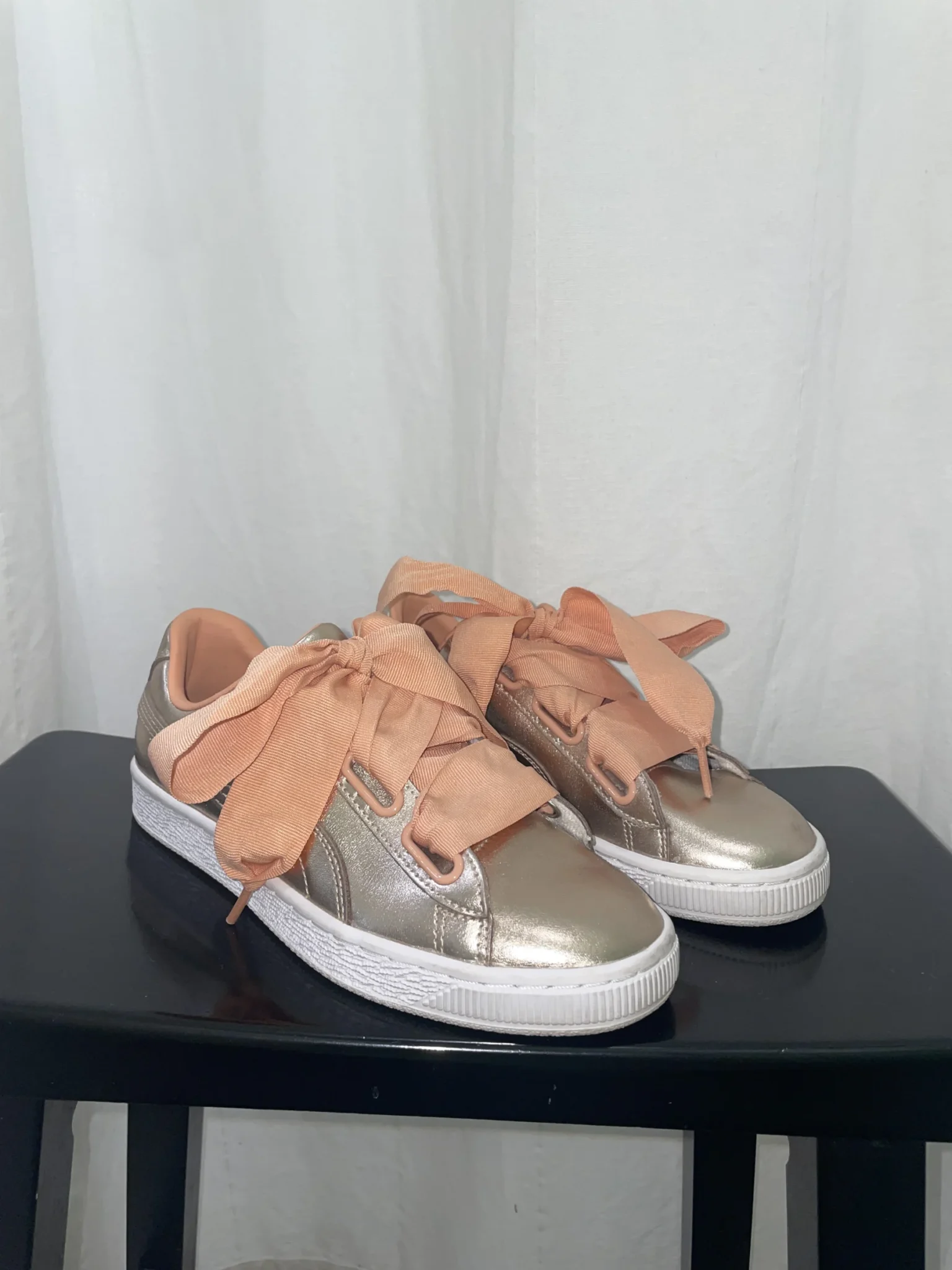 Image for Puma Basket Heart satin pink gold - size 38