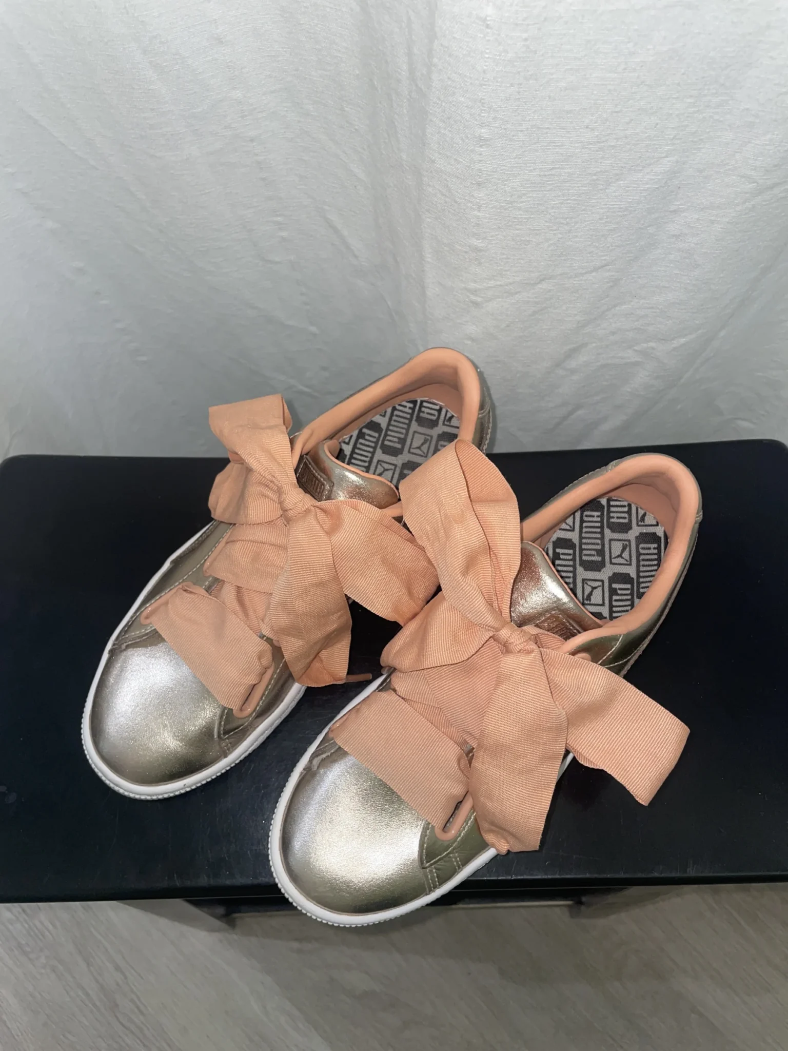 Image for Puma Basket Heart satin pink gold - size 38