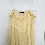 Featured thumbnail for Robe courte jaune beurre / pastel