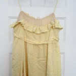 Thumbnail for Robe courte jaune beurre / pastel