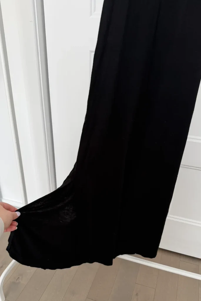 Image for Robe longue noire ultra fluide