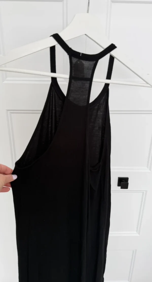 Image for Robe longue noire ultra fluide