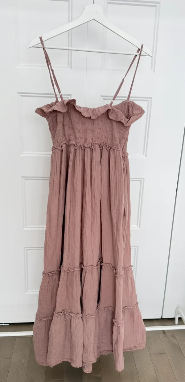 Image for Robe longue rose vieux rose / blush