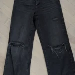 Featured thumbnail for Jeans noirs délavés style wide leg