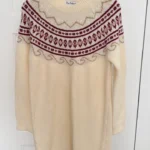 Featured thumbnail for Robe tricot crème style nordique