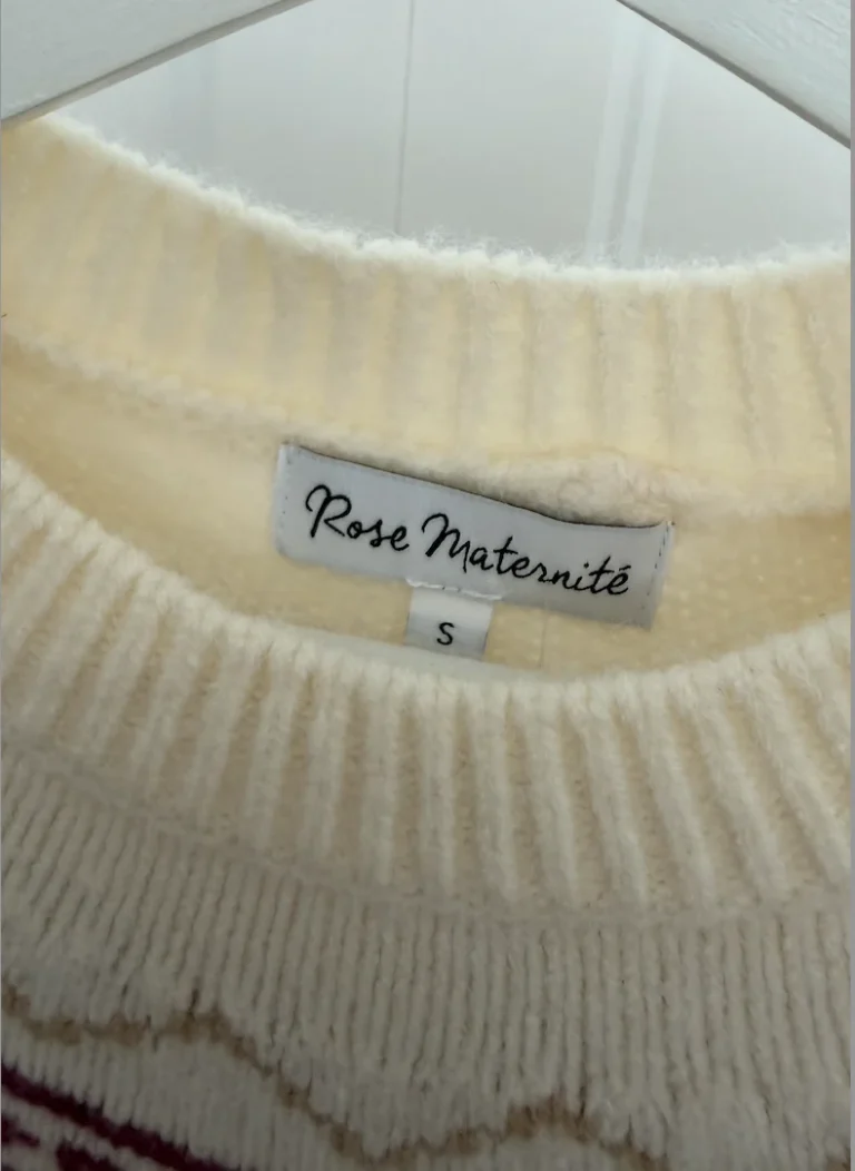 Image for Robe tricot crème style nordique