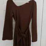 Featured thumbnail for Robe tricot brun chocolat