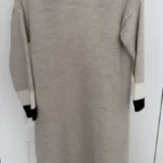 Thumbnail for Long cardigan tricot beige, crème et noir