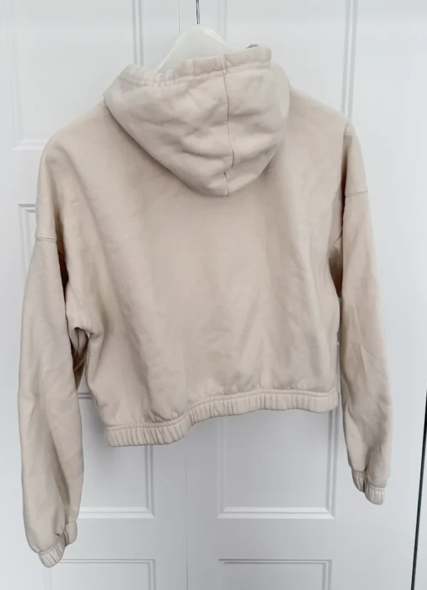 Image for Hoodie zippé crème Crop