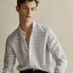 Featured thumbnail for White checked shirt - Massimo Dutti