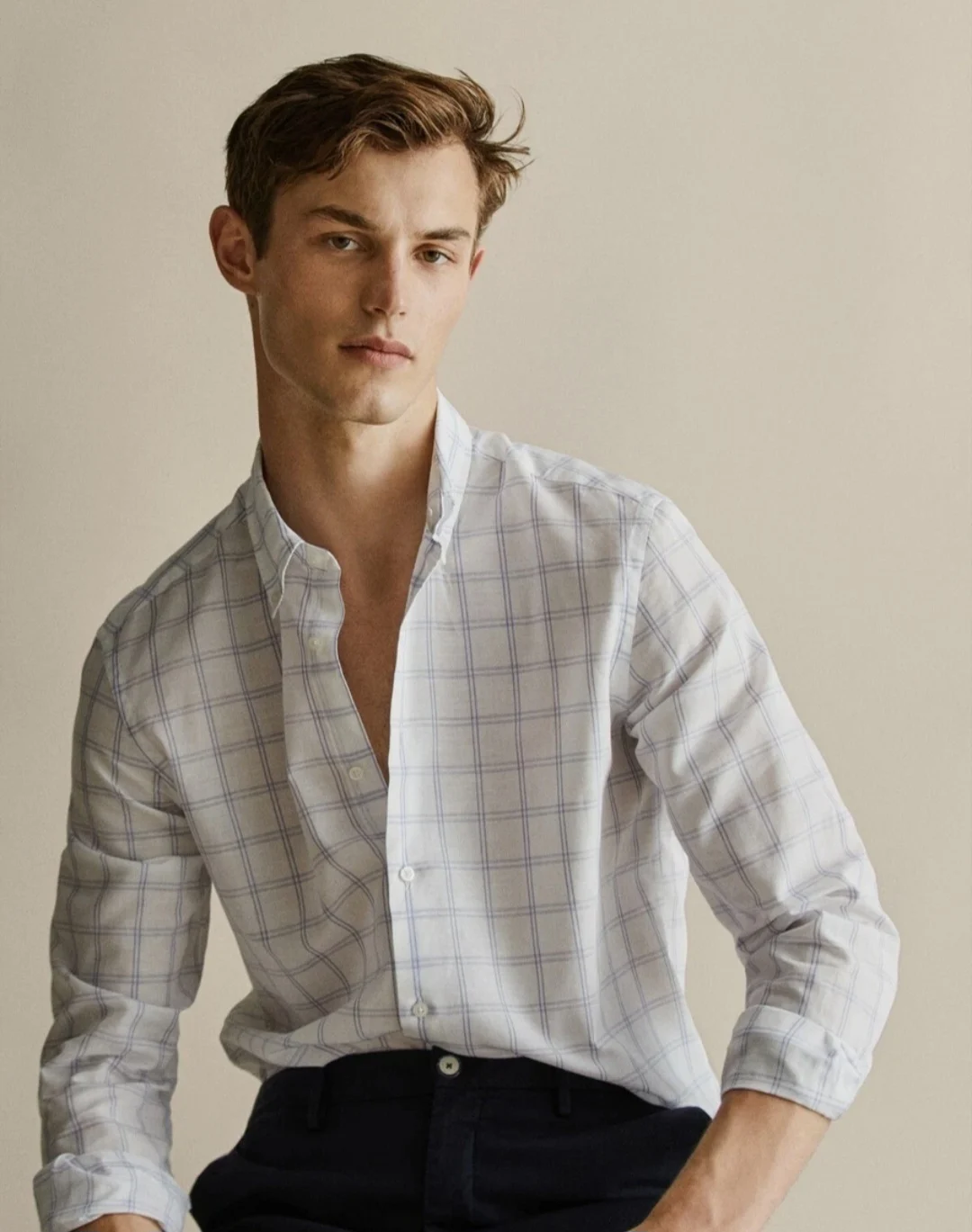 BAISSE DE PRIX! Chemise blanche à carreaux - Massimo Dutti Massimo Dutti seconde main