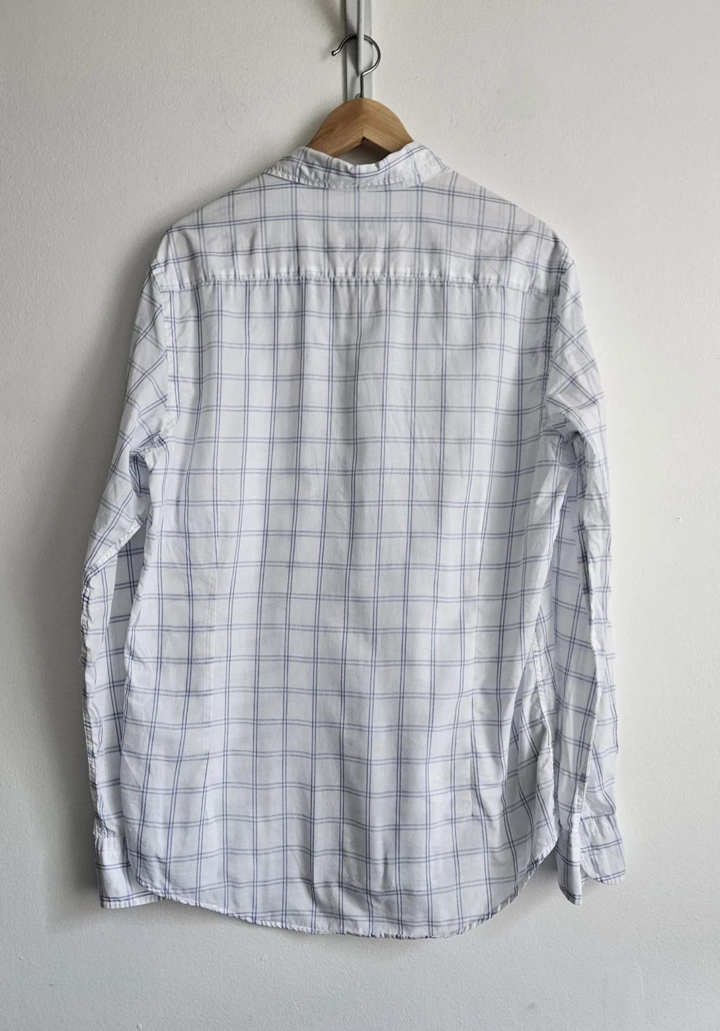Image for White checked shirt - Massimo Dutti
