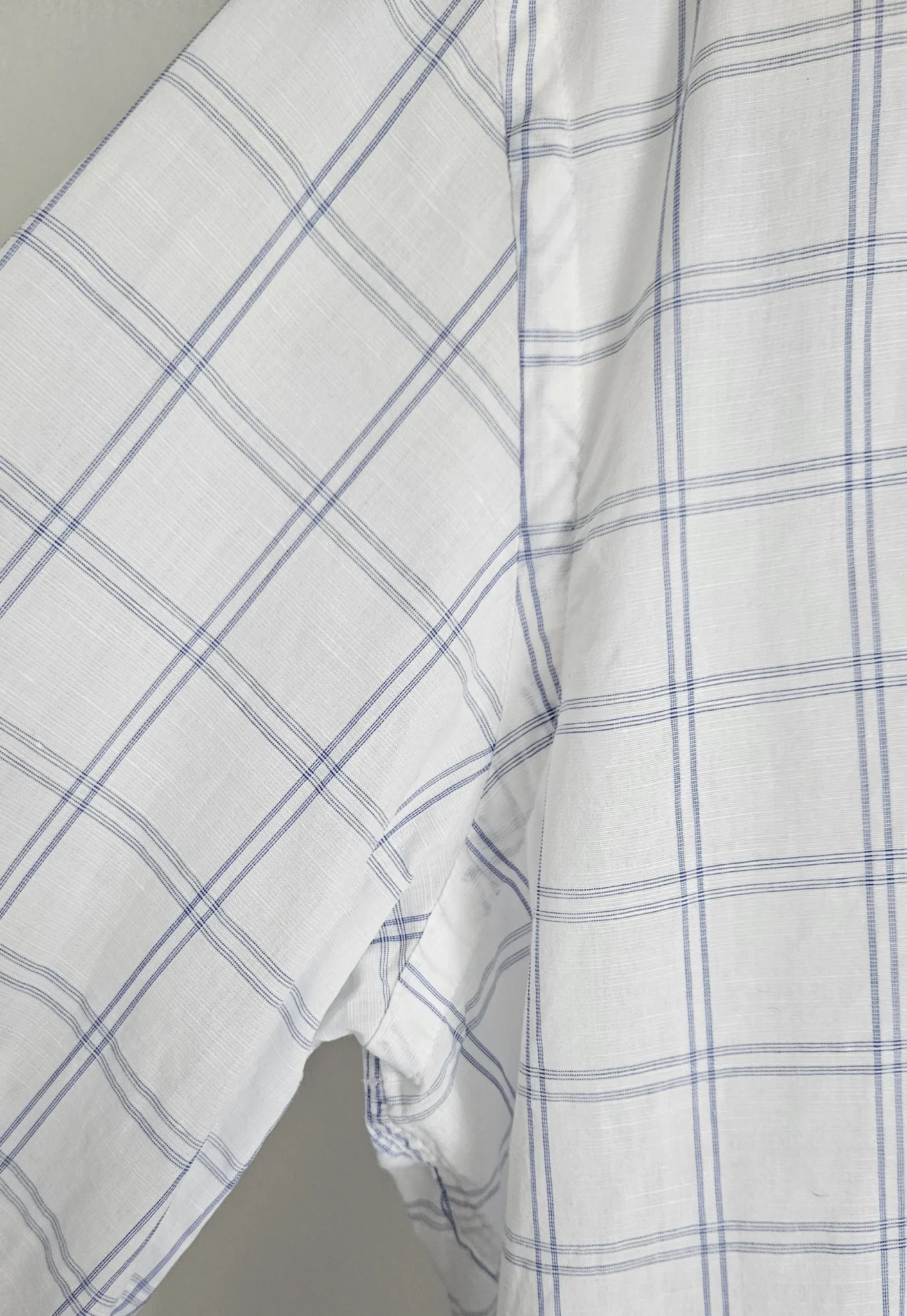 Image for White checked shirt - Massimo Dutti