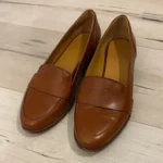 Thumbnail for Sézane - Light brown leather loafers