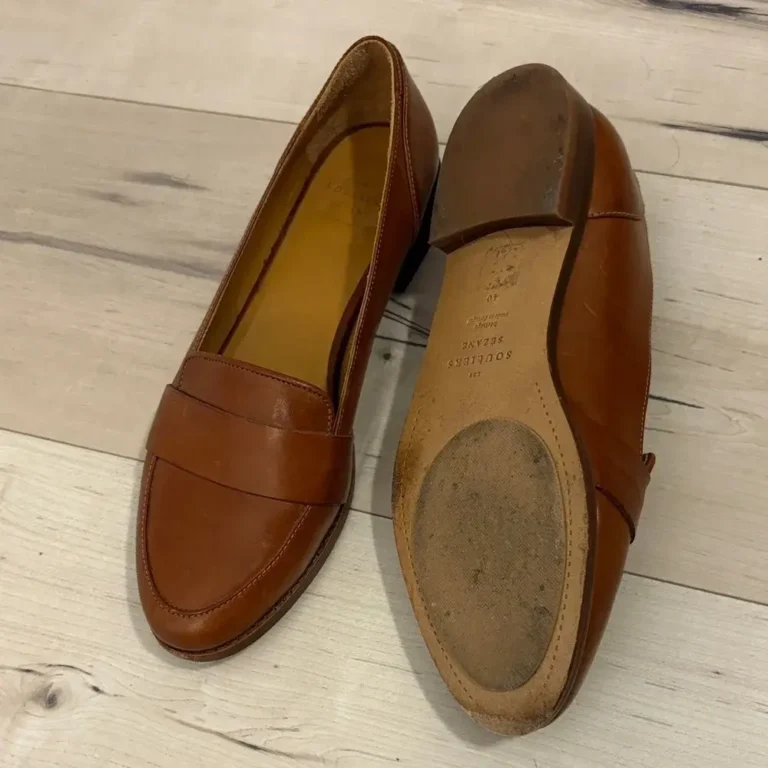 Image for Sézane - Light brown leather loafers