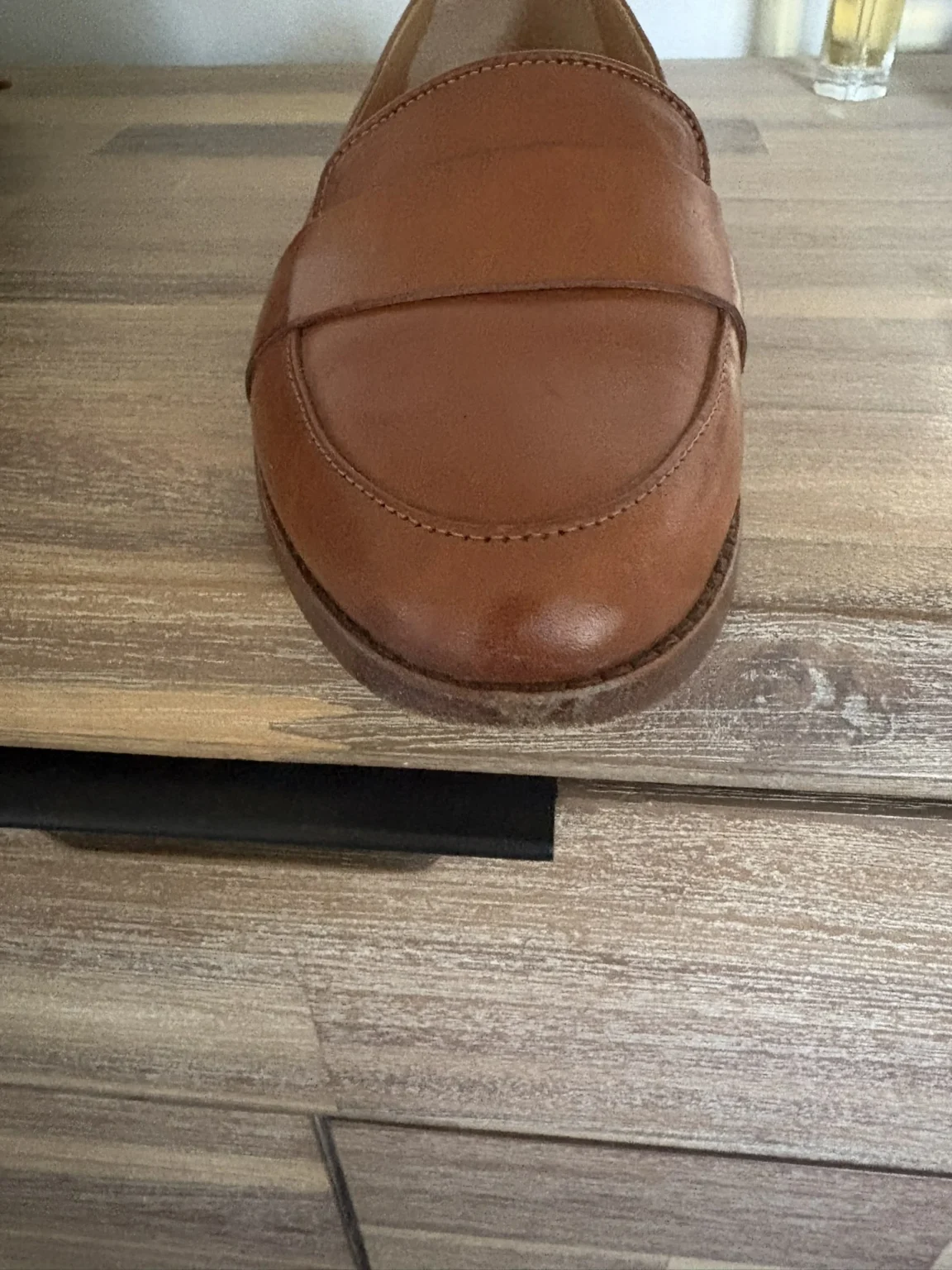 Image for Sézane - Light brown leather loafers