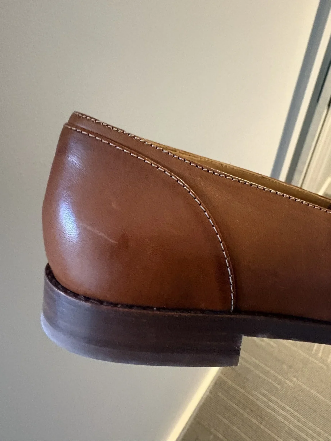 Image for Sézane - Light brown leather loafers