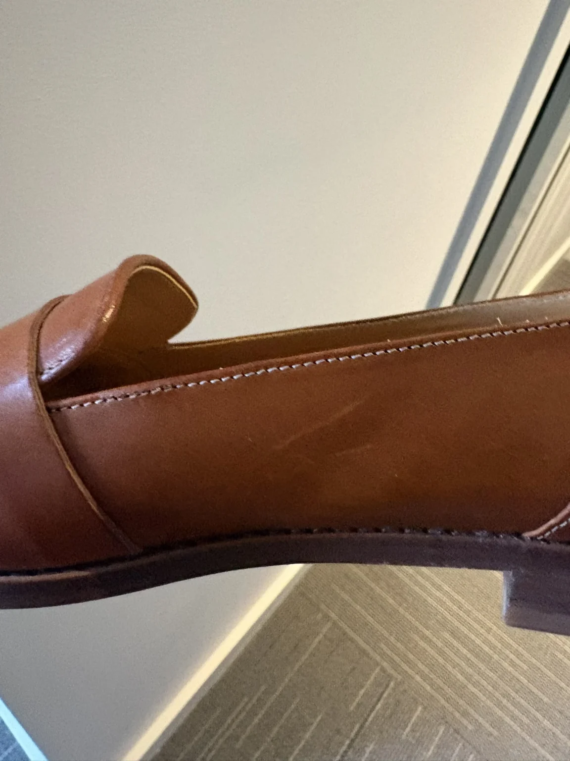 Image for Sézane - Light brown leather loafers
