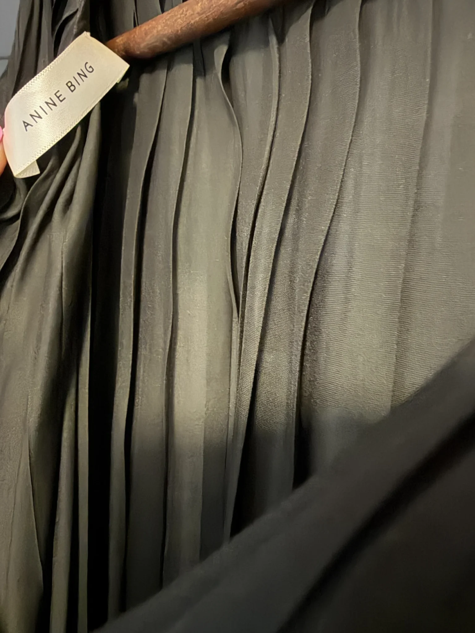 Image for Black silk dress Anine Bing size small