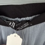 Thumbnail for Pantalon palazzo plissé bleu pâle