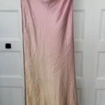 Featured thumbnail for Robe Tube satinée Zara effet ombré rose & champagne