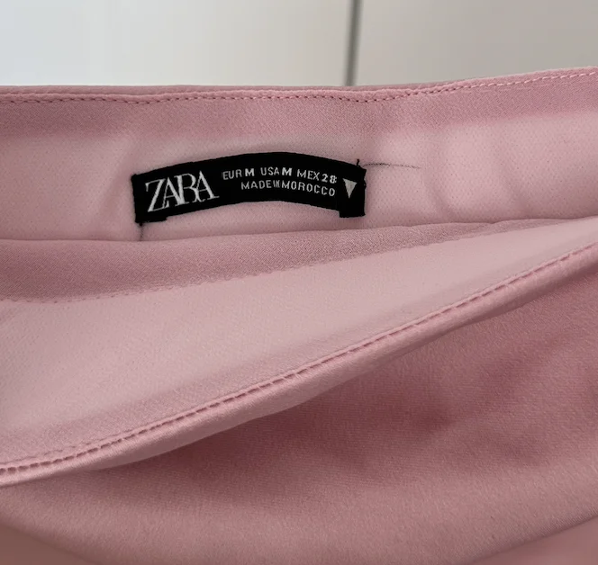 Image for Robe Tube satinée Zara effet ombré rose & champagne