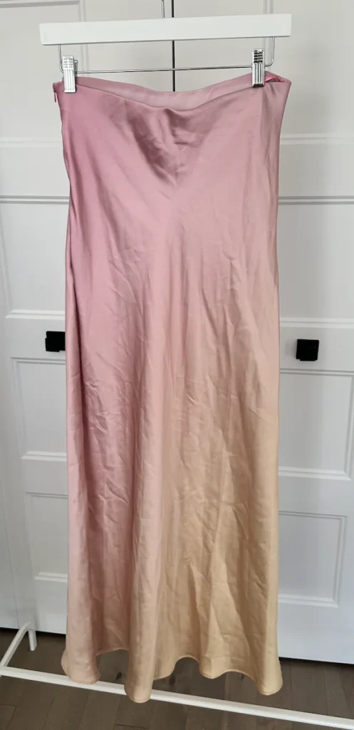 Image for Robe Tube satinée Zara effet ombré rose & champagne