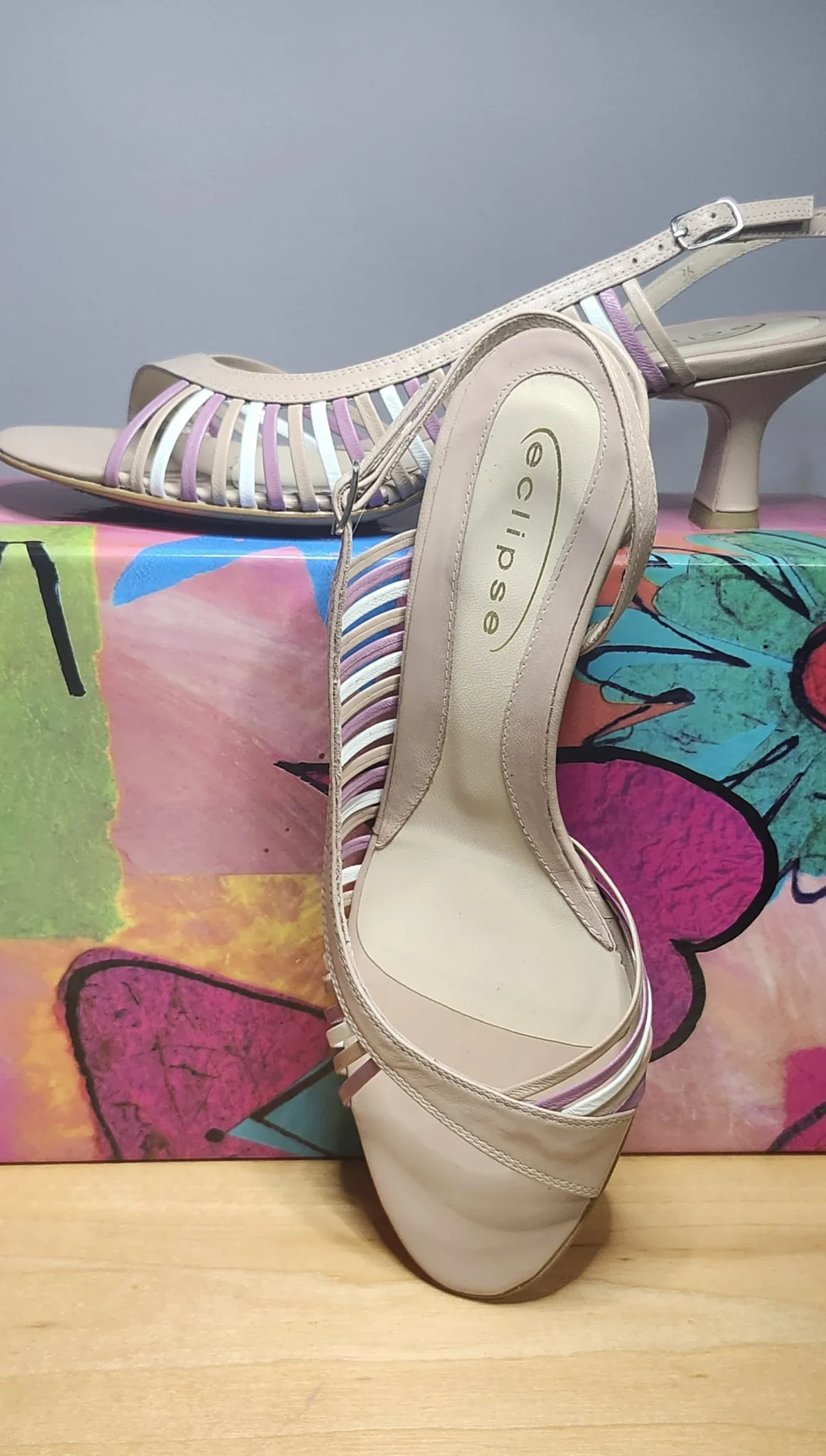Image for Sandal, back strap, supple leather