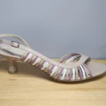 Featured thumbnail for Sandale, bride arrière ajustable, cuir souple