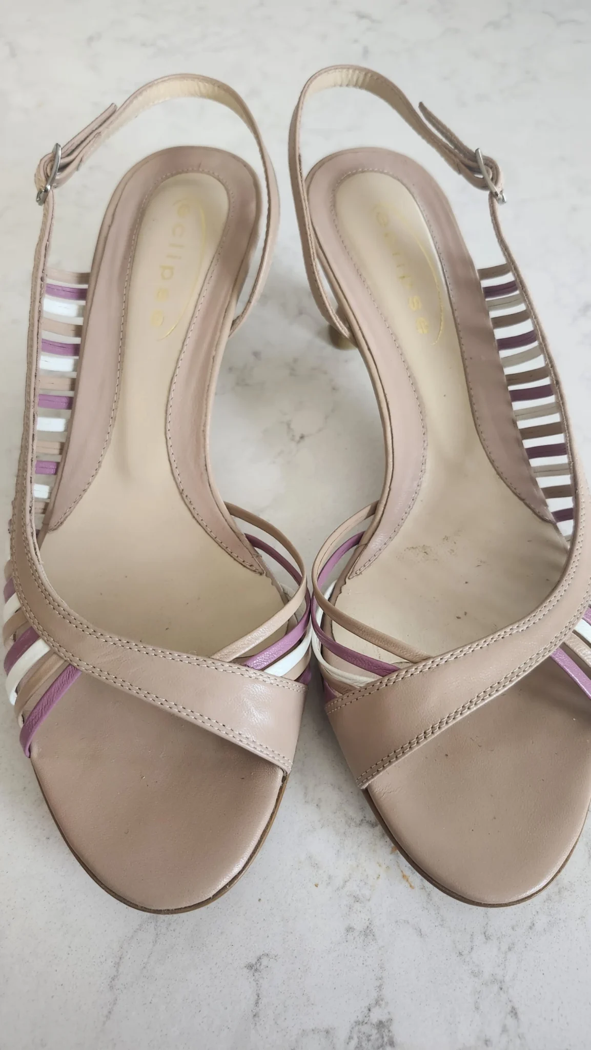 Image for Sandale, bride arrière ajustable, cuir souple