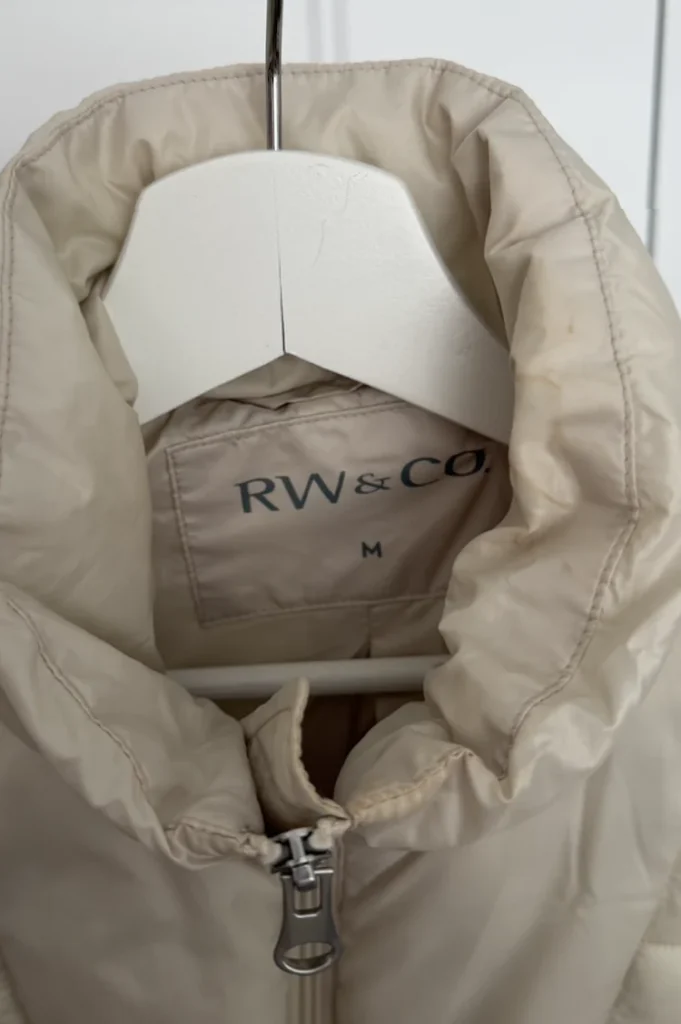 Image for Veste sans manches matelassée couleur crème