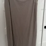 Thumbnail for Taupe wrap skirt
