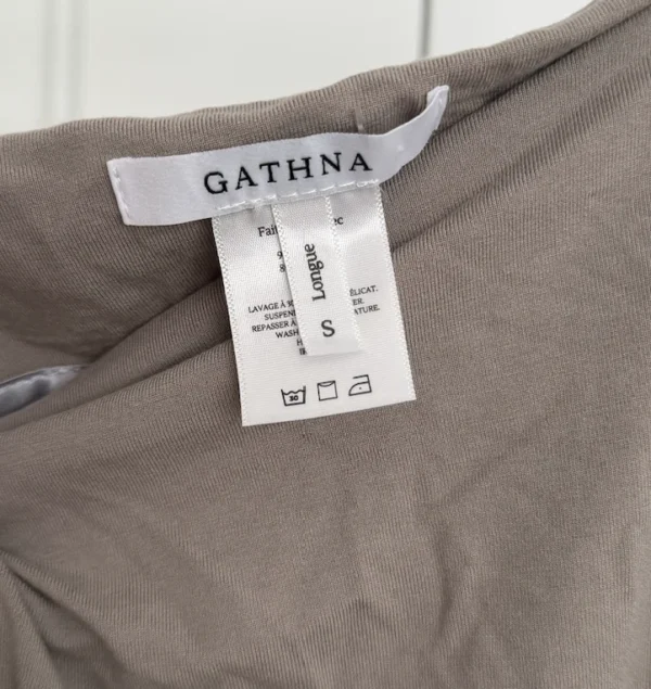 Image for Taupe wrap skirt