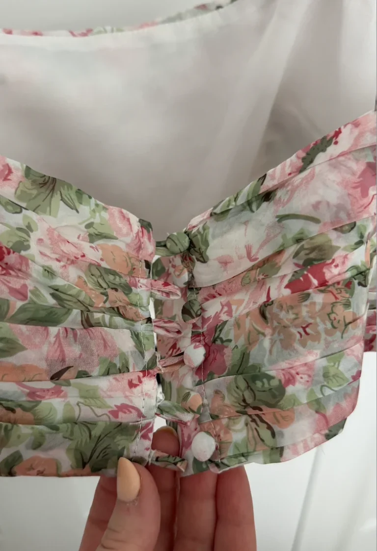 Image for Crop top fleuri