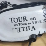 Thumbnail for Un tour en ville, sandale , bride arrière ajustable, cuir verni noir, souple