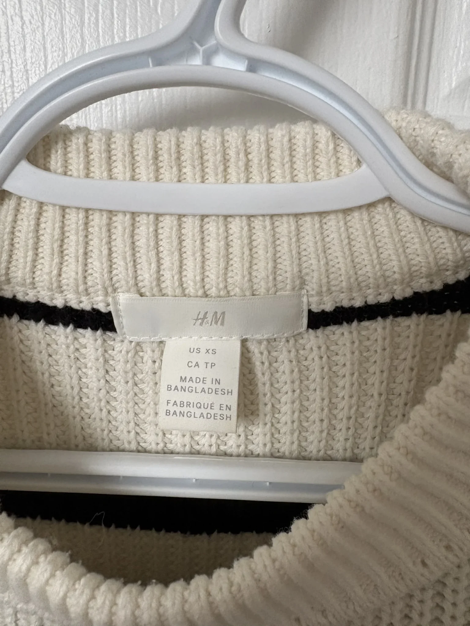 Image for Chandail oversized ligné