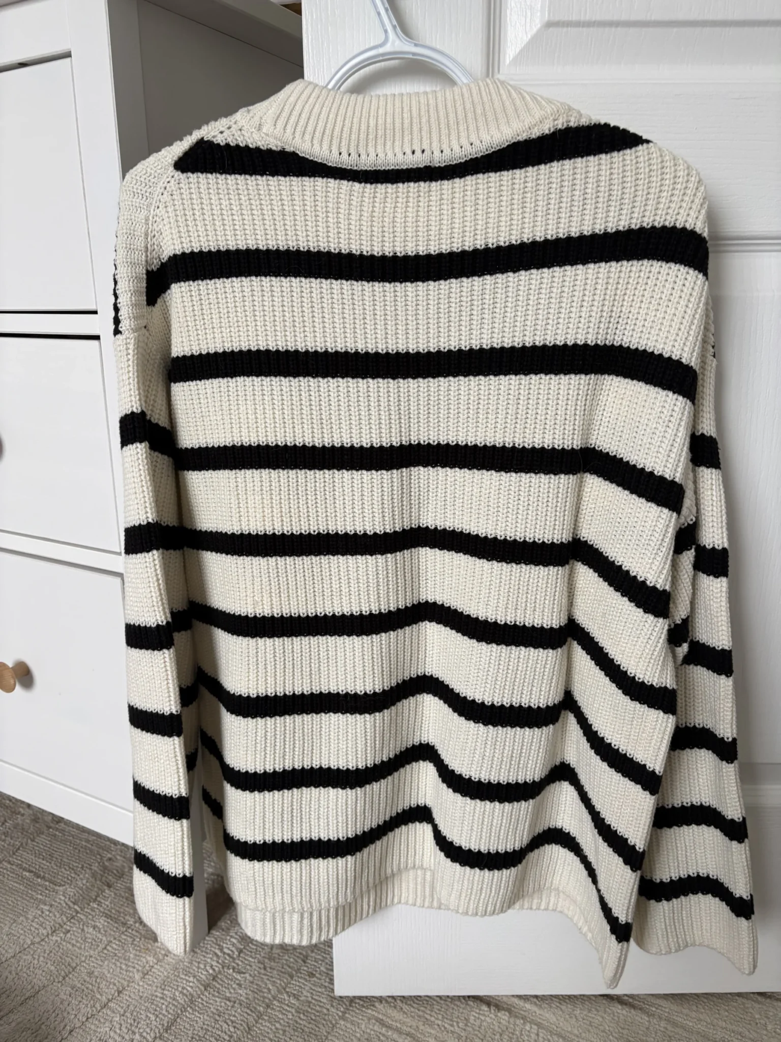 Image for Chandail oversized ligné