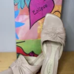 Thumbnail for Mule, tout cuir, couleur blush, très confortable