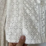 Thumbnail for Joie blouse with white embroidery size S