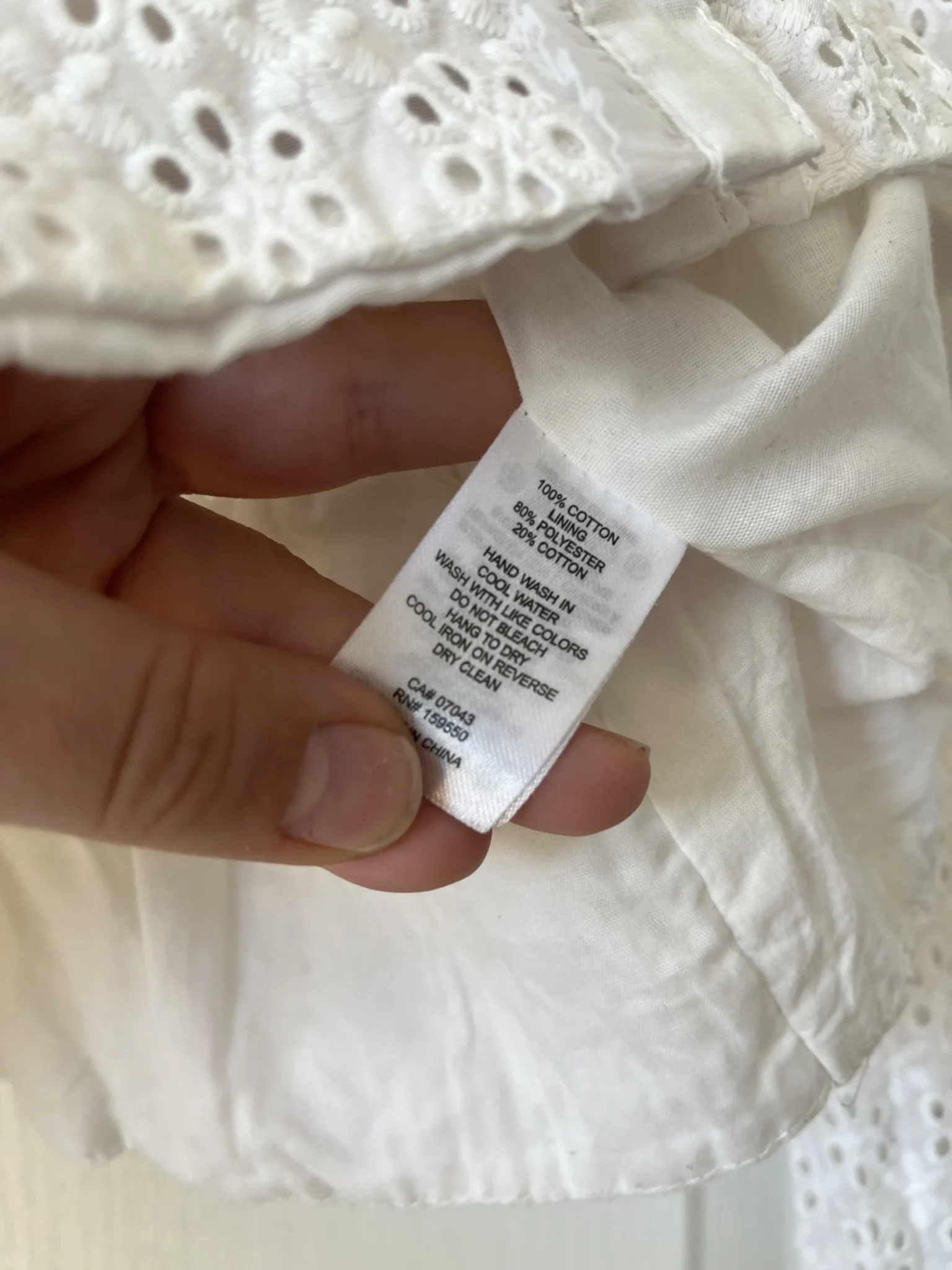 Image for Joie blouse with white embroidery size S