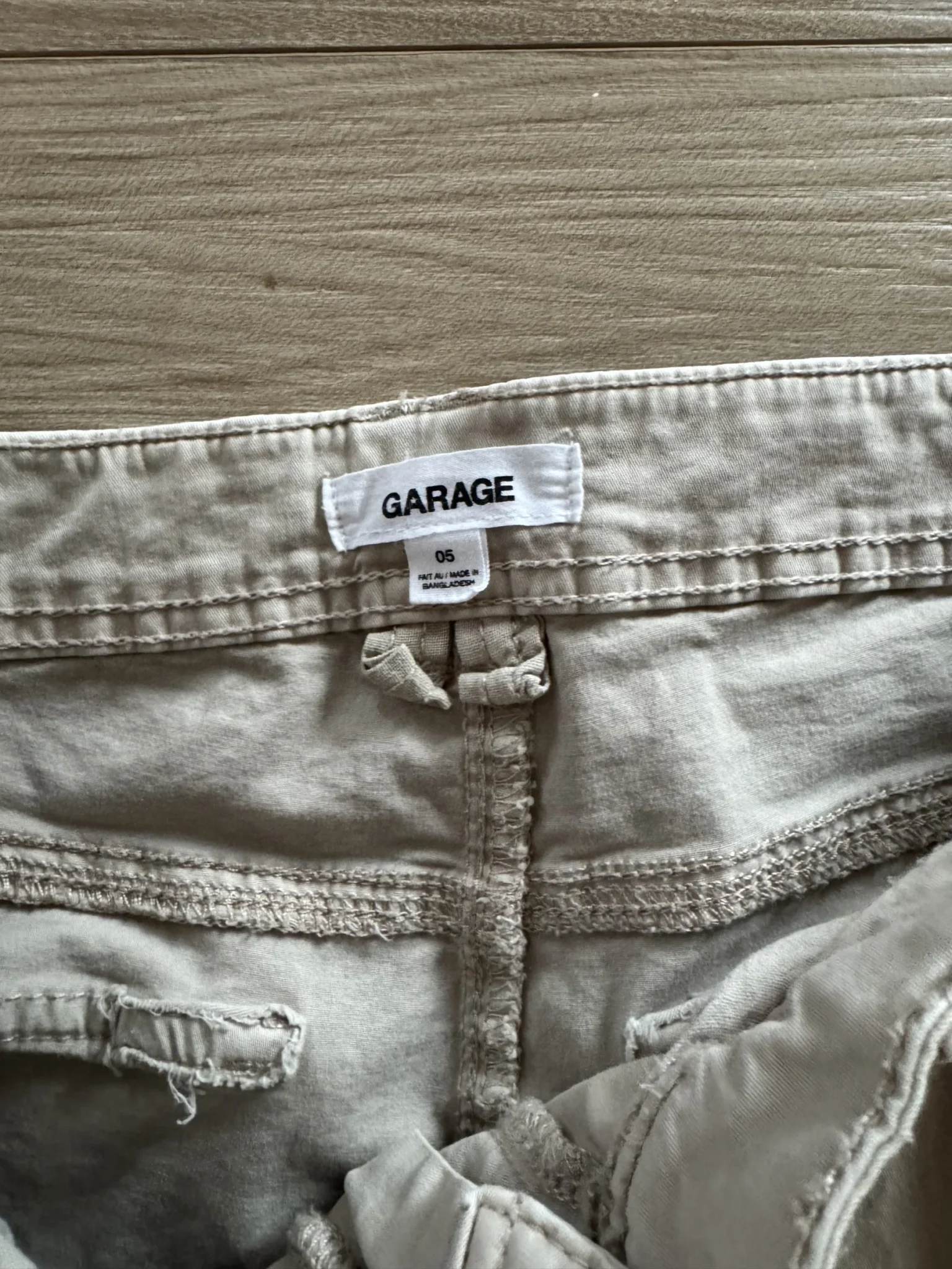Image for Pantalon cargo beige