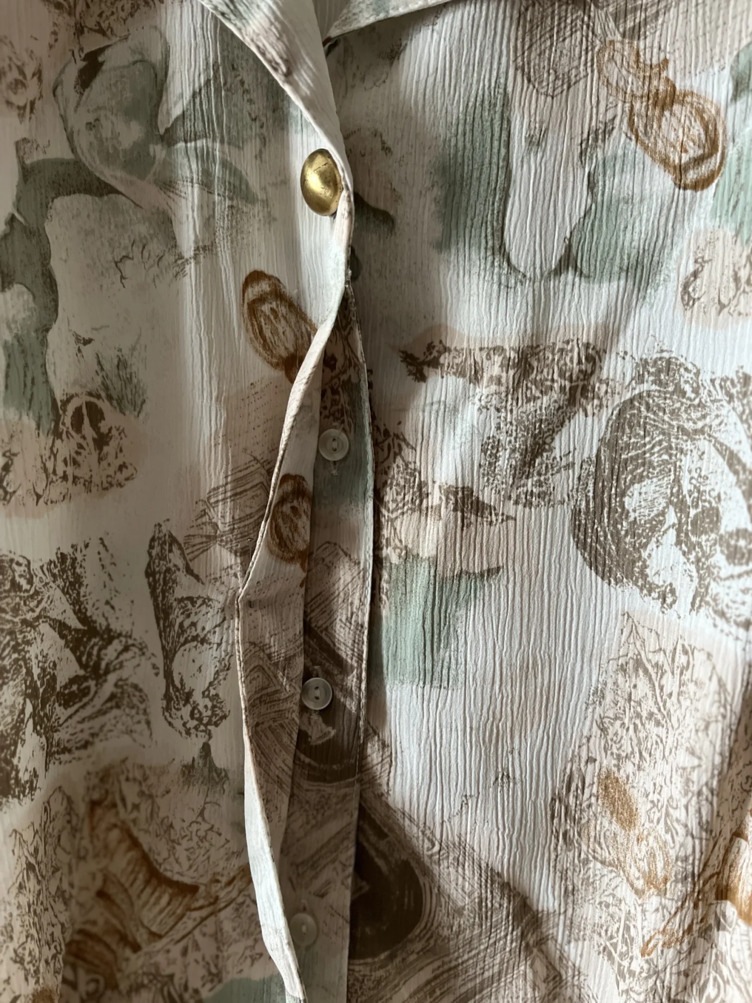 Image for Vintage pattern blouse, 2 tones - Alia