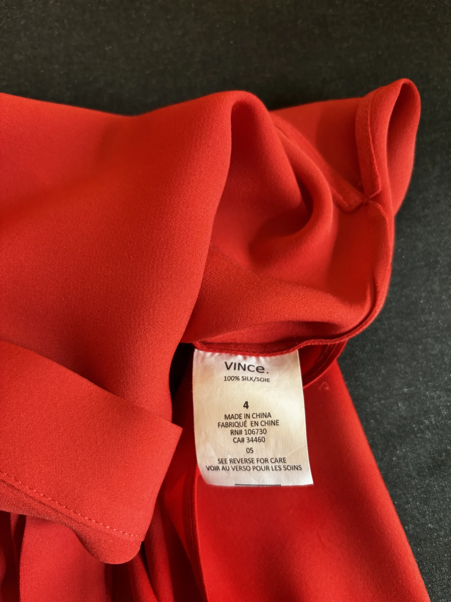 Image for ♥️Blouse 100% silk VINCE