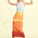 Featured thumbnail for Robe longue Desigual dégradé taille L