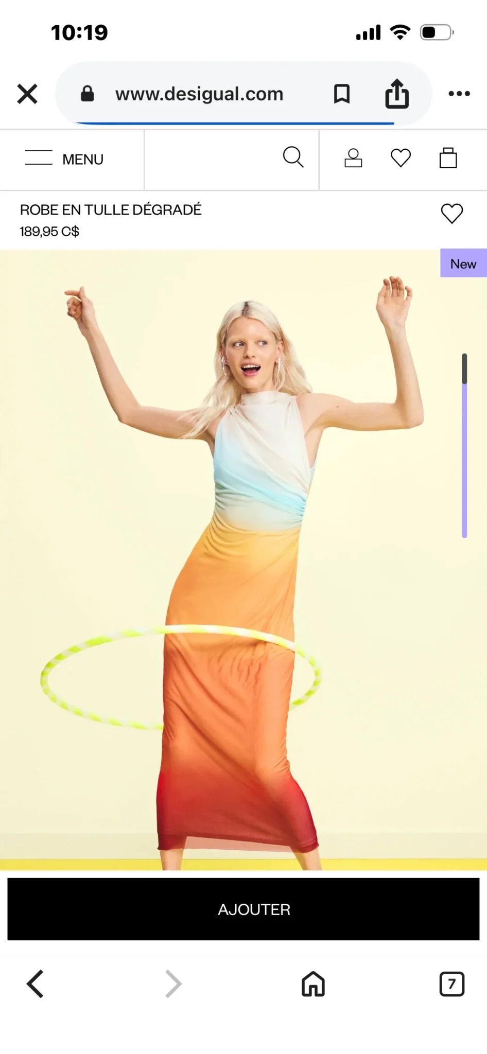 Image for Robe longue Desigual dégradé taille L
