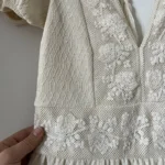Thumbnail for Zara beige short jumpsuit with embroidery size L