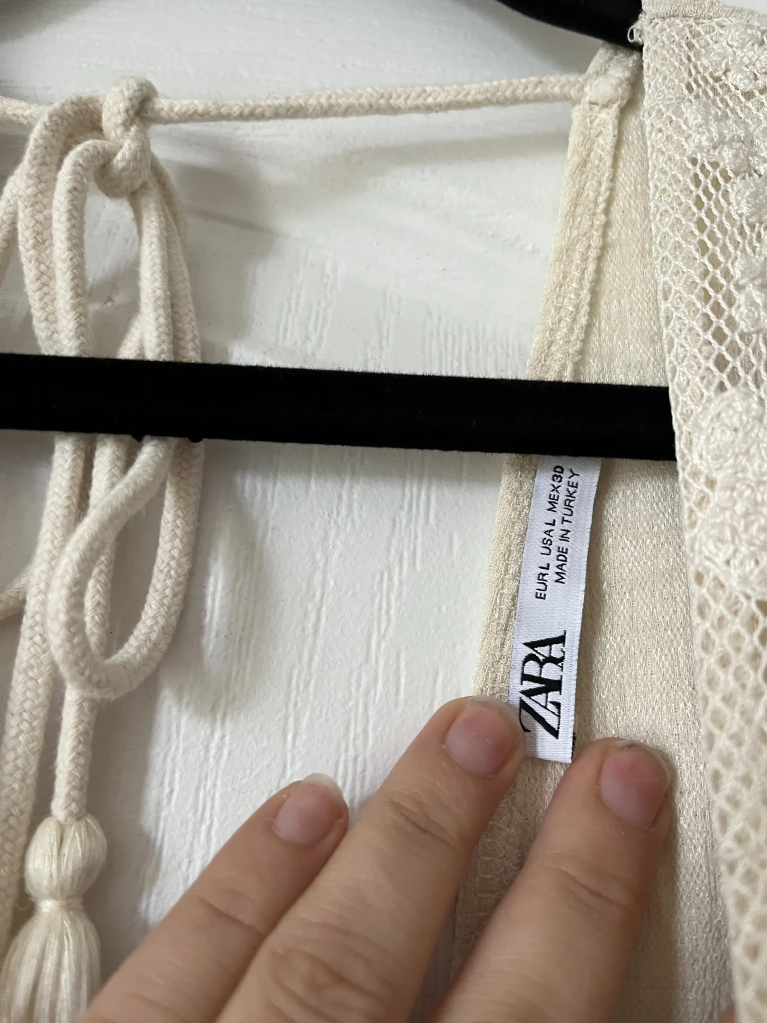 Image for Zara beige short jumpsuit with embroidery size L